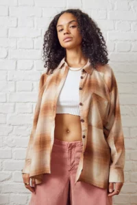 Urban Outfitters Women’s Grunge Flannel orange colours