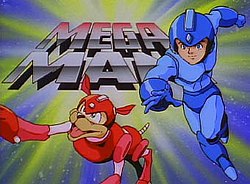 poster of megaman from the 90s