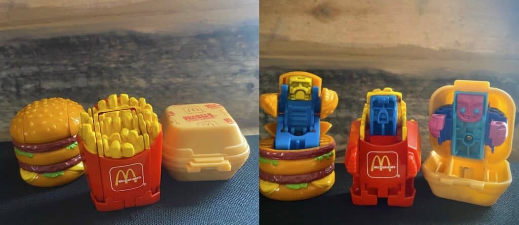McDonalds transformer toys from the 90s
