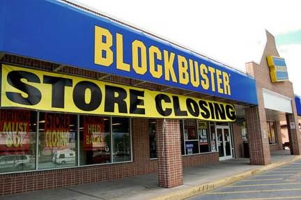 closing of 90s blockbuster store