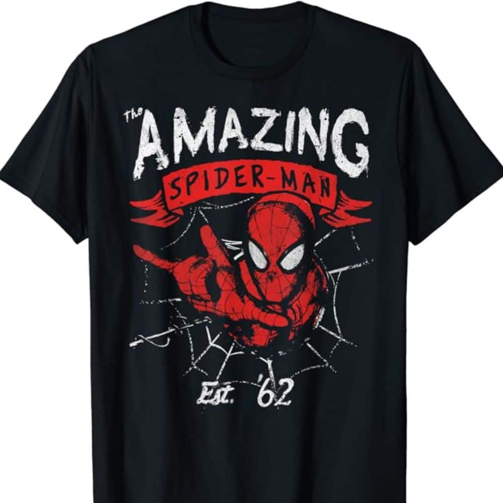 90s Grunge T-Shirt - spider man Graphic Tees