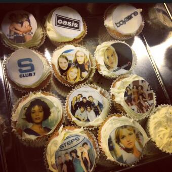 A selection of 90s cupcakes from Music Bands
