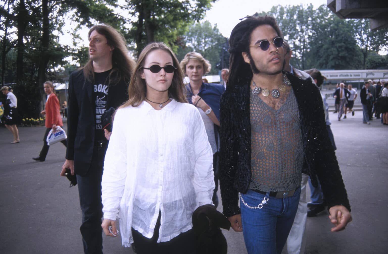 Vanessa Paradis et Lenny Kravitz en 1992