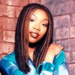 Brandy Norwood hair style in the 90s