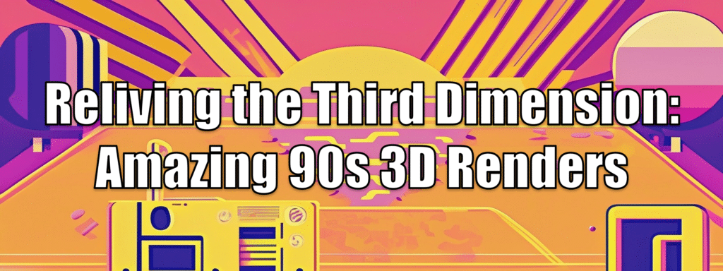 90s 3D renders Header