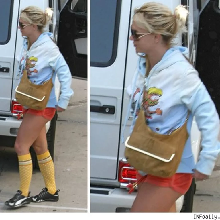 Britney Spears wearing socks