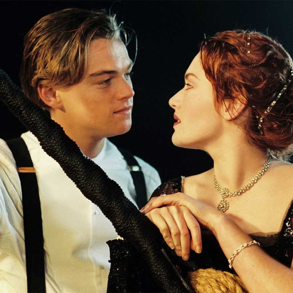 Jack and Rose in Titanic - 90s instagram captions