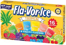 The original packaging of 90s ice pop Fla-Vor Ice