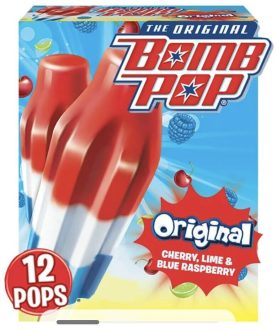 a box of bomb pops from the 90s