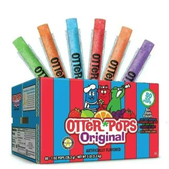 A box of Otter Pops from the 90s